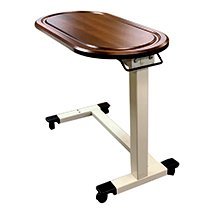 Monaco OverBed Table Walnut Racetrack Feature