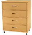 CFC Healthcare 409-0240 Paxton 4 Drawer Dresser