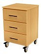 CFC Healthcare 405-0130 Mobile 3 Drawer Bedside Cabinet