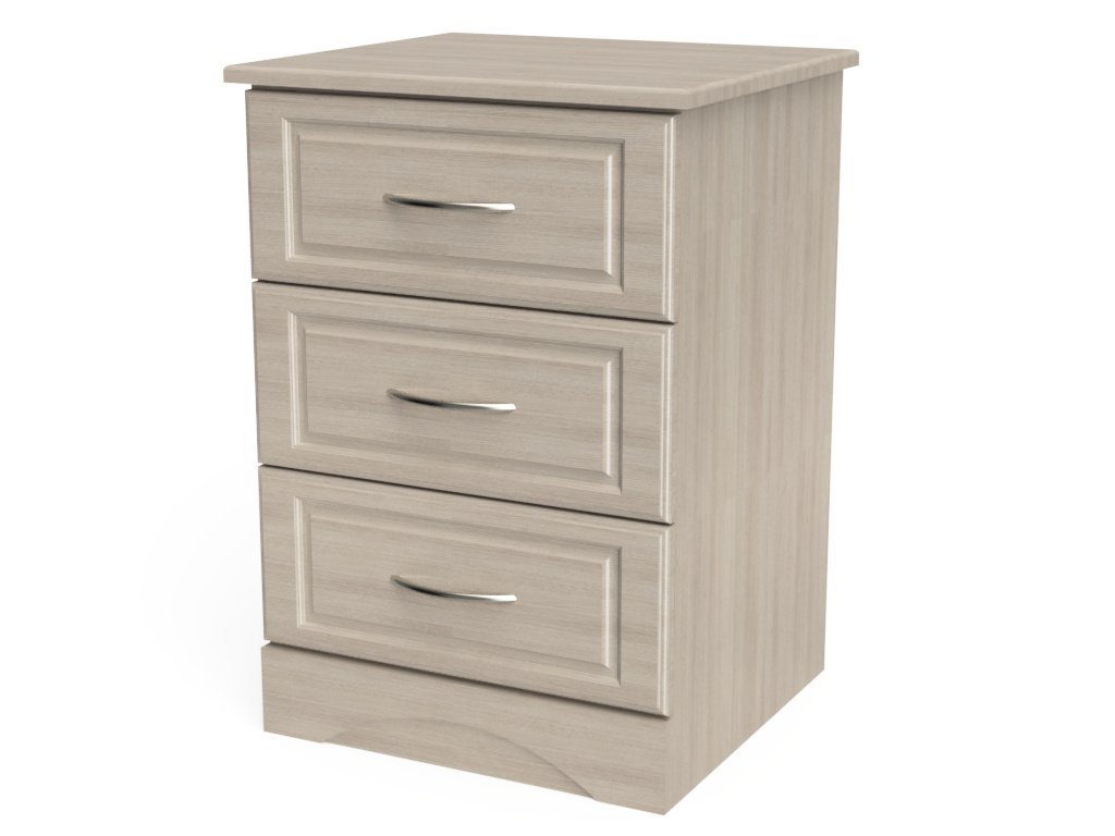 Sedona Bedside Cabinet with 3 Drawers - 404-0130
